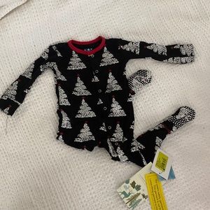 Kickee Pants Holiday Print Footie 9-12 months NWT